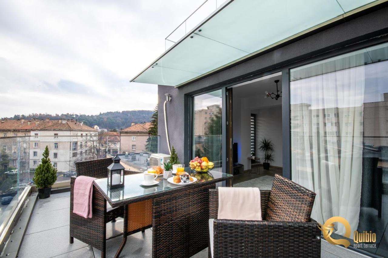 Quibio Apart Terrace Braşov Buitenkant foto