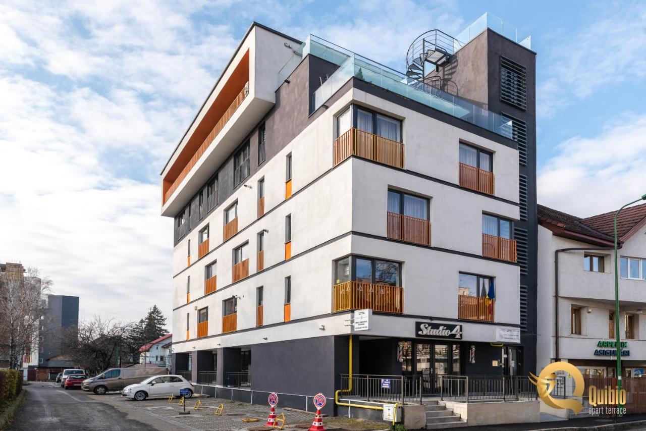 Quibio Apart Terrace Braşov Buitenkant foto